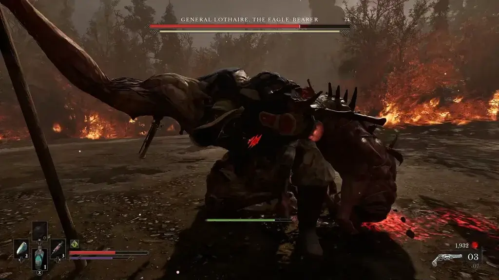A stagger marker over a Valor Mortis enemy