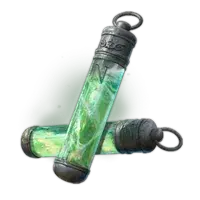 Ferrofluid Flask Power Upgrade item icon showing two green vials