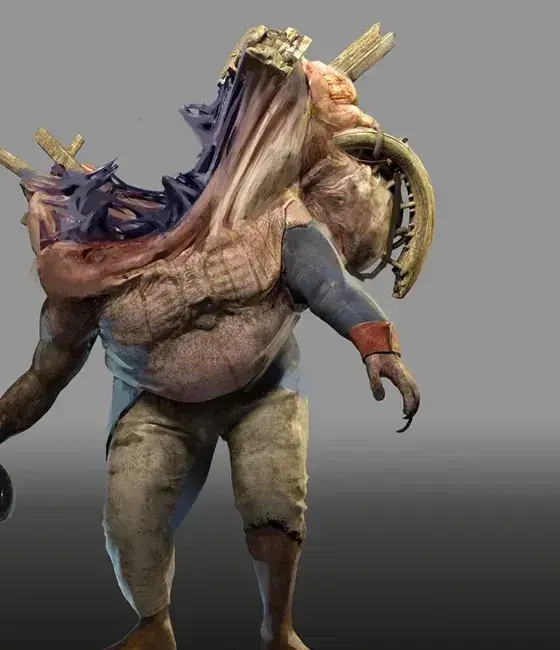Cannonhand character concept with a cannon for an arm
