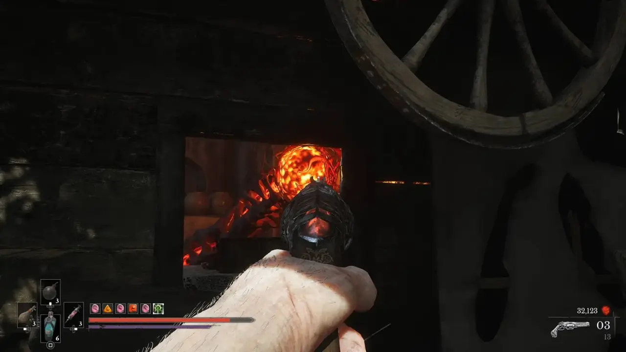 The window angle used to shoot the corruption inside the painter’s house