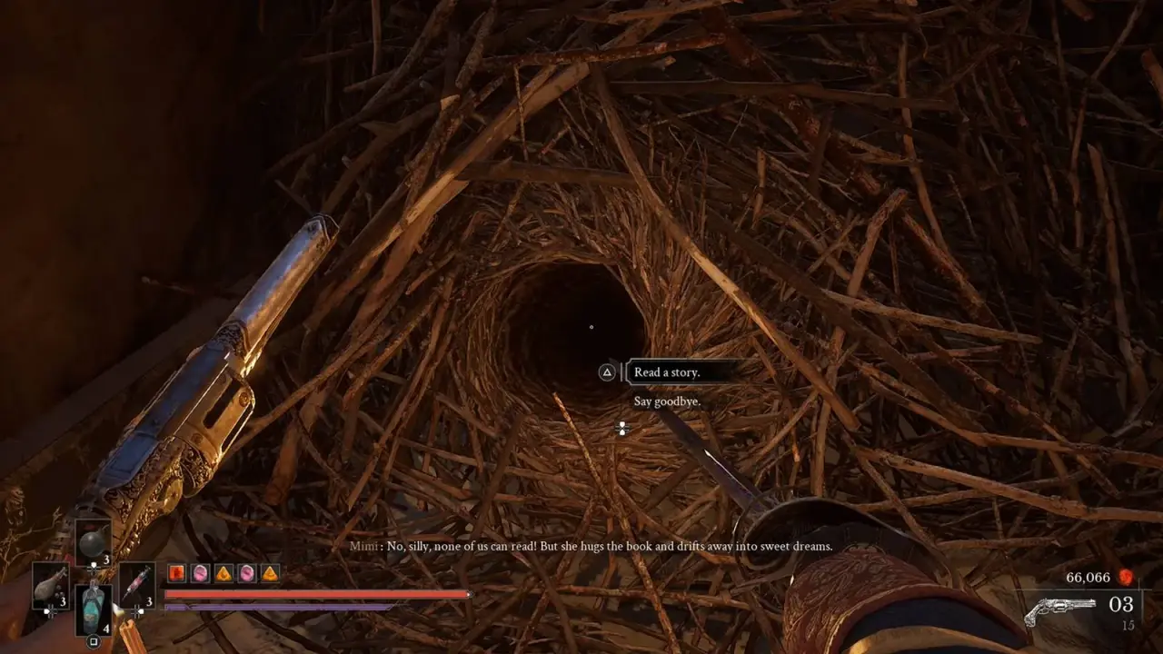 Conversation with the Mice after returning the storybook