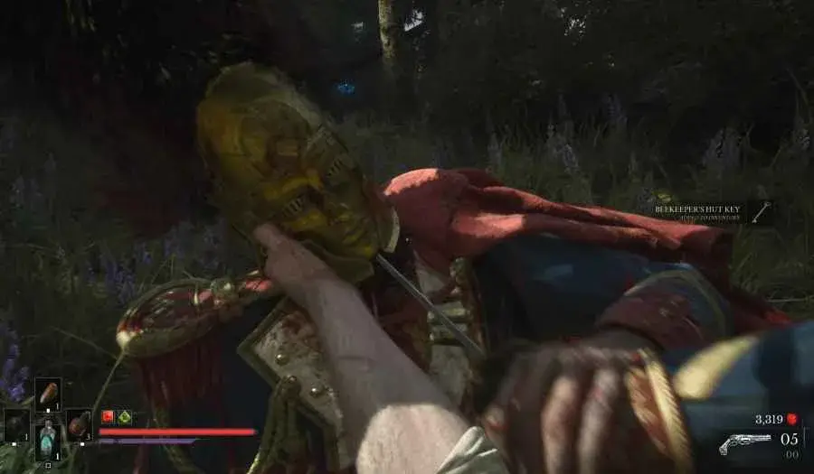 Eternal Guardsman defeated as the Beekeeper's Hut Key pickup appears